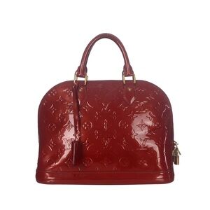 ♥️Louis Vuitton Alma PM Red Leather Shoulder Bag♥️